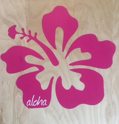 aloha hibiscus decal/sticker limited edition