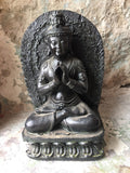 Vintage Buddha Statue on Lotus